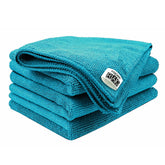 Foxcare Rag Light Blue Microfiber Cloth  - 40x40 cms - 350 GSM - Thick Lint & Streak-Free Multipurpose Cloths -Automotive Microfibre Towels for Car Bike Cleaning Polishing Washing & Detailing - Foxcare Industries